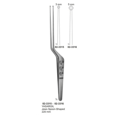 Forceps for Graspig Tissue, Tumers, Bayonet Shapes